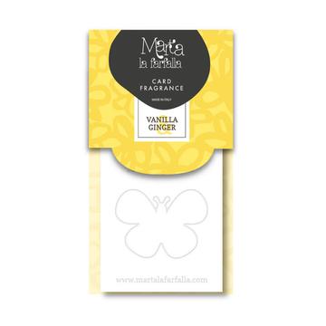 MARTA LA FARFALLA CARD - VANILLA & GINGER autóillatosító